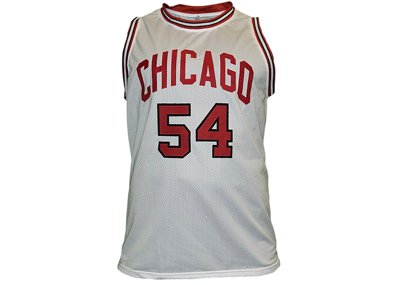 Horace Grant Signed Chicago White Basketball Jersey Beckett