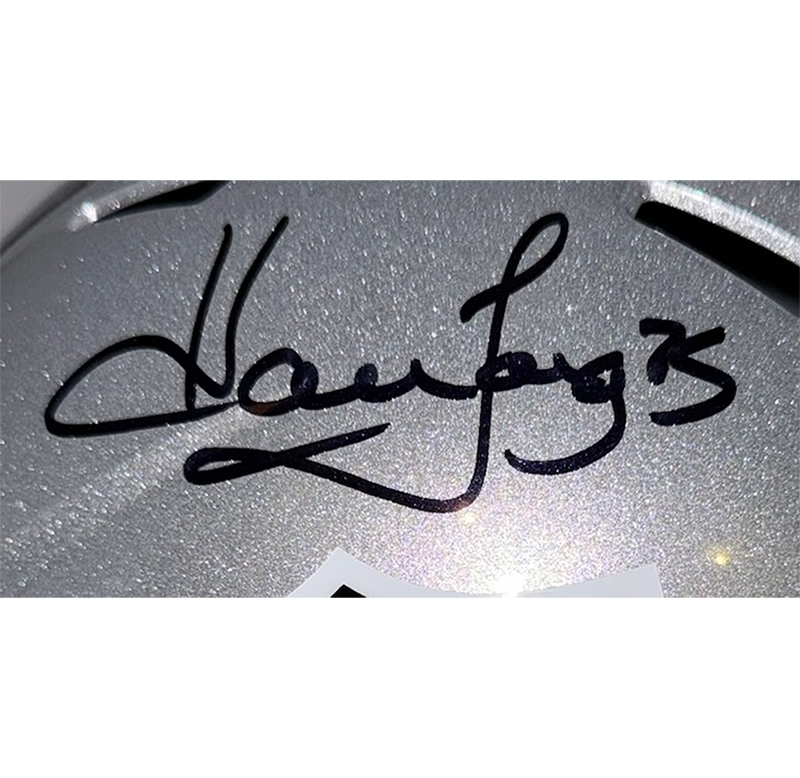 Howie Long Signed Las Vegas Raiders Full Size Speed Helmet Beckett