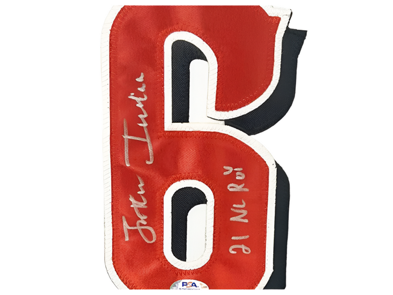 Jonathan India Signed 21 NL ROY Inscription Cincinnati White Baseball Jersey PSA