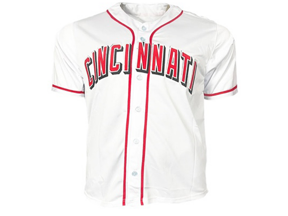 Jonathan India Signed 21 NL ROY Inscription Custom Cincinnati White Baseball Jersey PSA