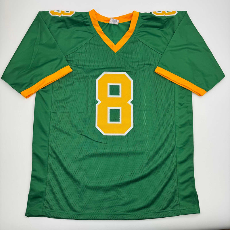 Autographed/Signed Dillon Gabriel Oregon Green College Football Jersey Beckett BAS COA