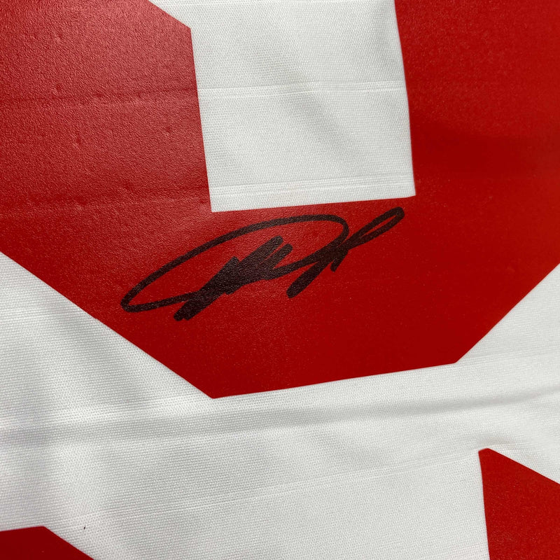 Autographed/Signed Ricardo Kaka AC Milan White Soccer Futbol Jersey Beckett BAS COA