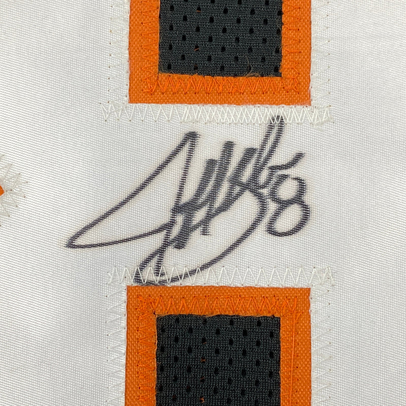 Autographed/Signed Jeff Blake Cincinnati Black Football Jersey JSA COA