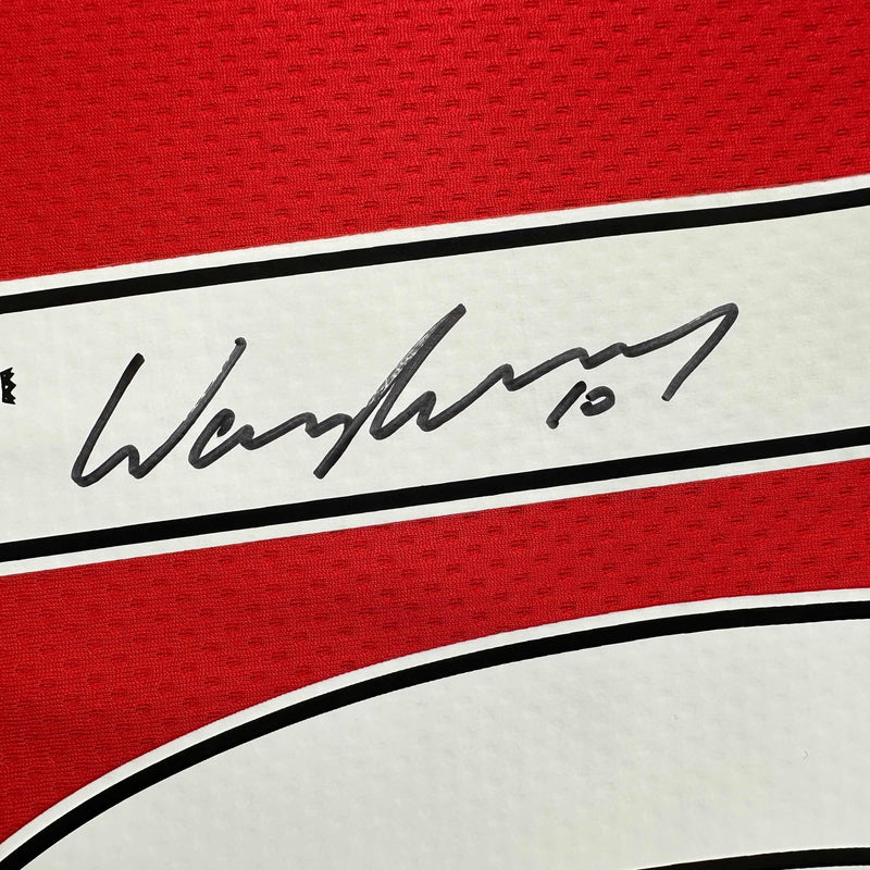 Autographed/Signed Wayne Rooney Manchester United Red 2008 Soccer Jersey Beckett BAS COA
