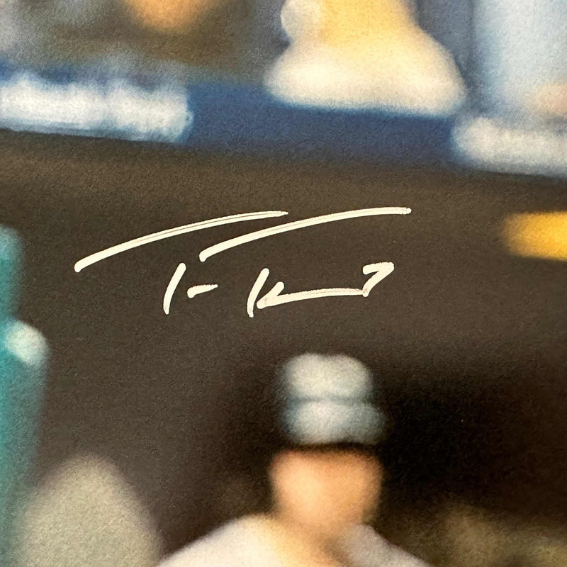 Autographed/Signed Trea Turner Philadelphia Phillies 16x20 Baseball Photo Beckett BAS COA