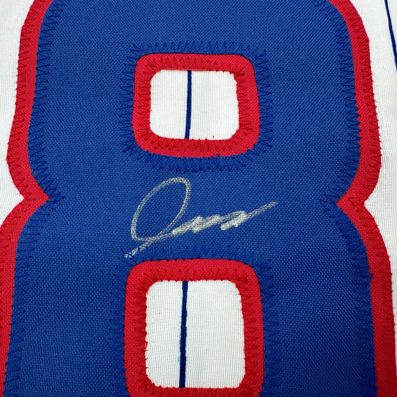 Autographed/Signed Shota Imanaga Chicago Pinstripe Baseball Jersey Beckett BAS COA