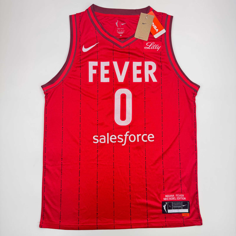 Autographed/Signed Kelsey Mitchell Indiana Red Basketball Jersey PSA COA