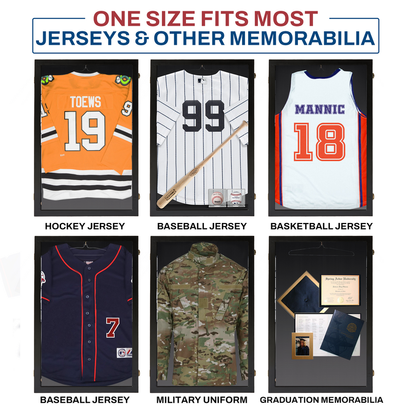 Jersey Display Case - Large Extra Deep