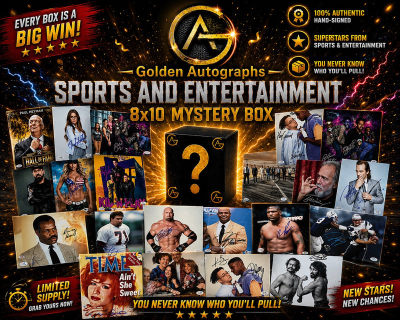 Certified Autograph Mystery 8x10 – Celebrities, Athletes & Wrestling