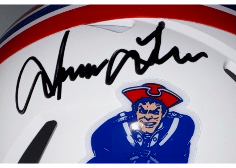 Irving Fryar Signed New England Patriots TB Mini Helmet JSA