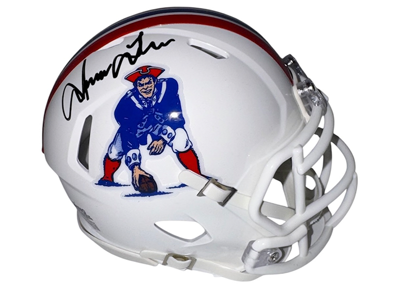 Irving Fryar Signed New England Patriots TB Mini Helmet JSA