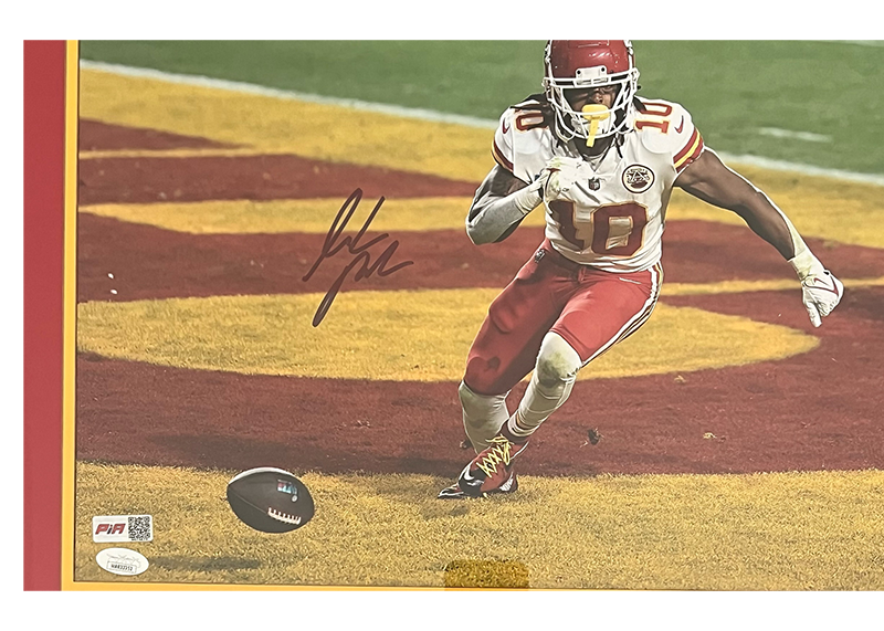 Isiah Pacheco Signed Kansas City Chiefs Framed Photo JSA 28x38