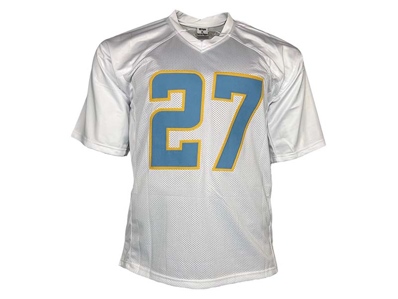 JC Jackson Autographed￼ San Diego White Football Jersey (JSA)
