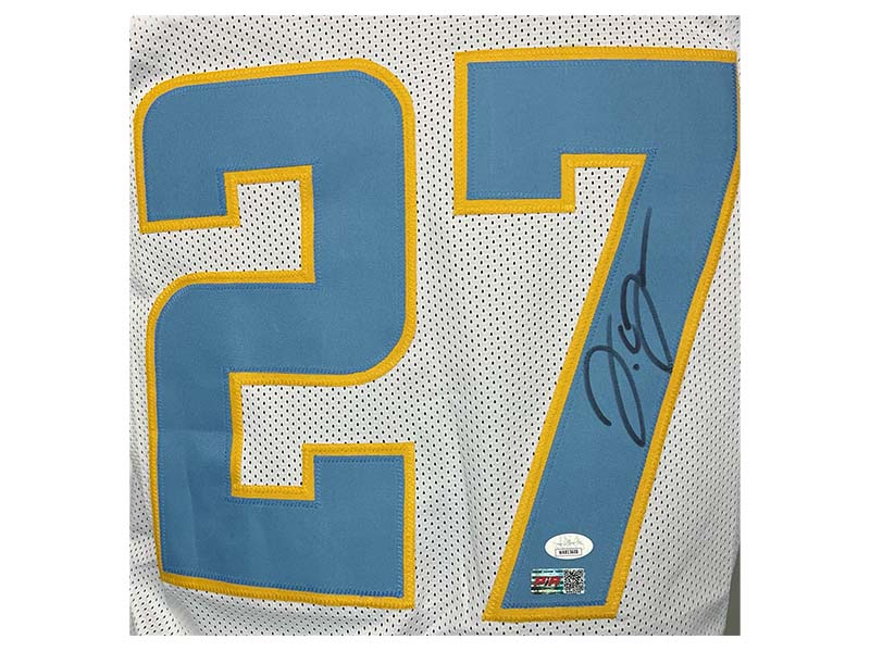 JC Jackson Autographed￼ San Diego White Football Jersey (JSA)