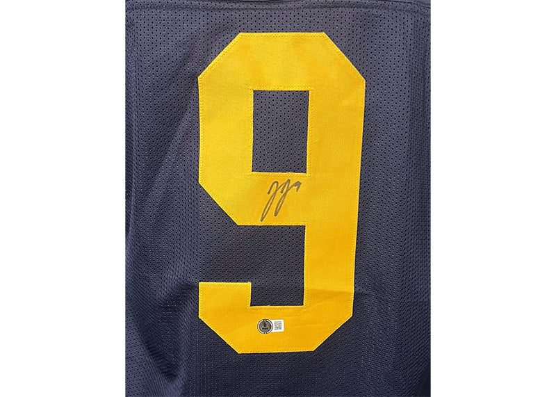 J.J McCarthy Signed Michigan Blue College Football Jersey Beckett
