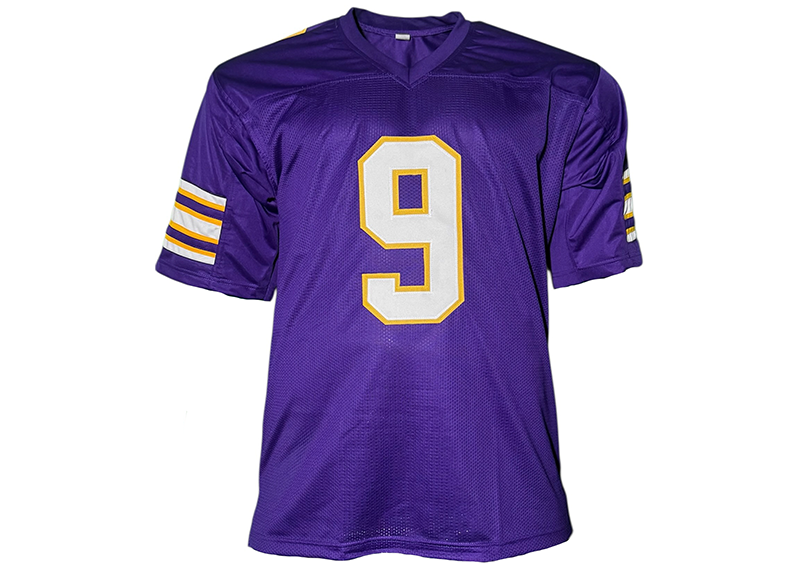 J.J McCarthy Signed Minnesota Purple Football Jersey Beckett