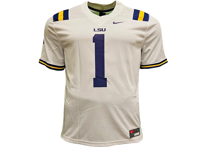 Ja'marr Chase Signed LSU Official Nike Football Jersey Beckett