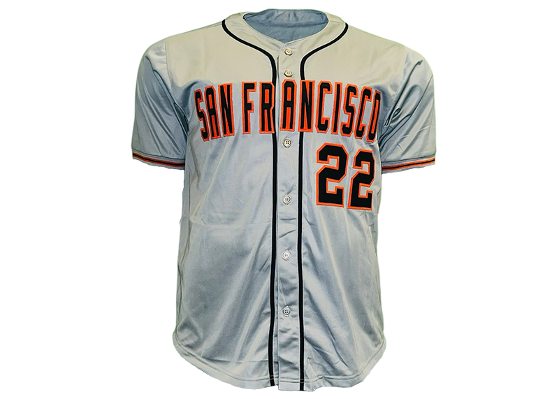 Jack Clark Signed San Francisco Gray Baseball Jersey JSA