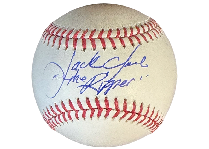 Jack Clark "The Ripper" Signed Official MLB Baseball JSA