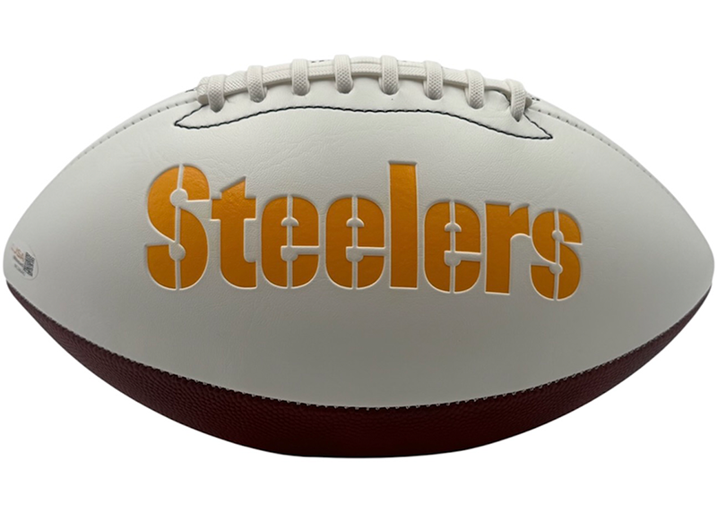 Jack Ham Signed Pittsburgh Steelers Logo Football JSA HOF 88 Insc