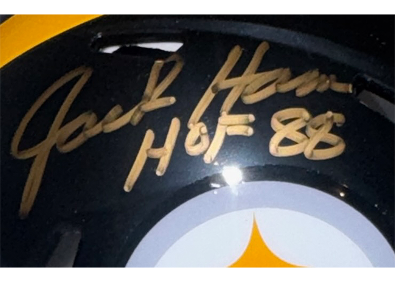 Jack Ham Signed Pittsburgh Steelers Speed Mini Helmet JSA