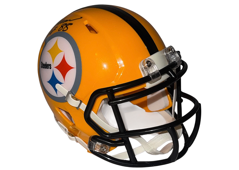 Jack Ham Signed Pittsburgh Steelers Throwback Mini Helmet JSA