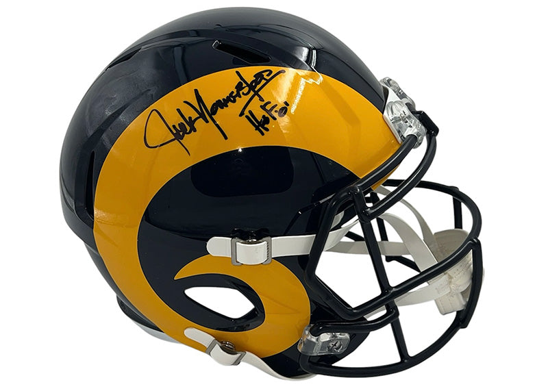 Jack Youngblood Signed Los Angeles Rams Speed Full Size Football Helmet JSA