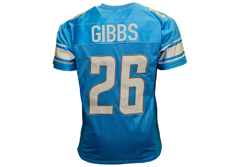 Jahmyr Gibbs Unsigned Detroit Blue Football Jersey