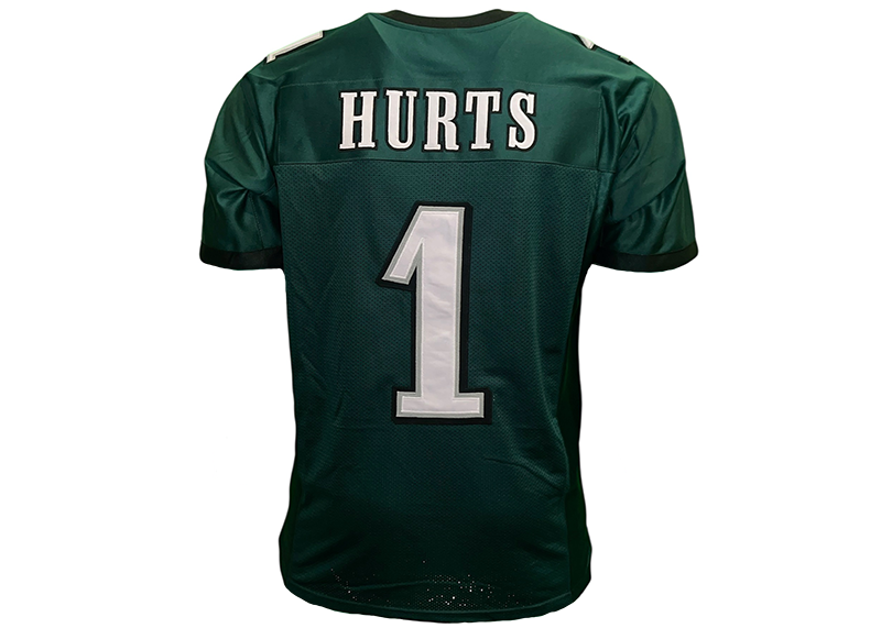 Jalen Hurts Unsigned Philadelphia Green Football Jersey