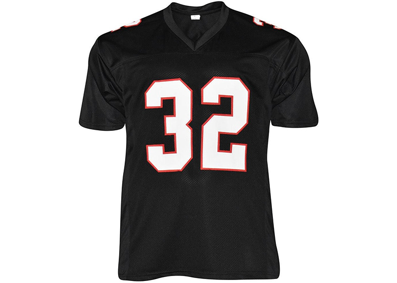 Jamal Anderson Signed Atlanta Black Football Jersey JSA