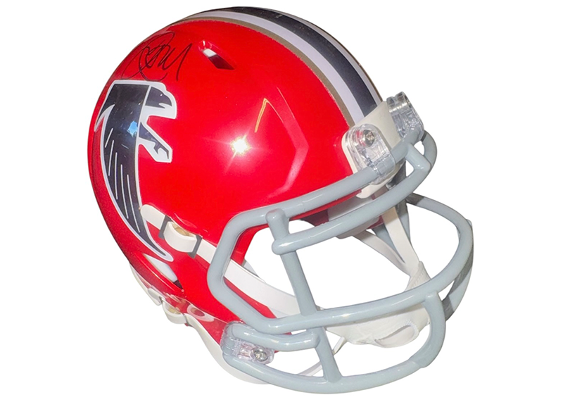Jamal Anderson Signed Atlanta Falcons 66-69 Speed Mini Helmet JSA