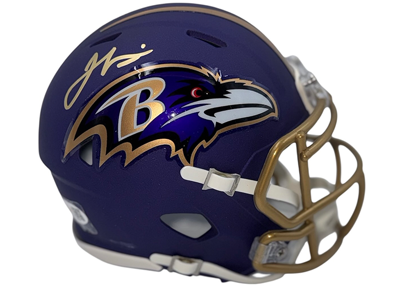 Jamal Lewis Signed Baltimore Ravens Alternate Speed Mini Helmet JSA