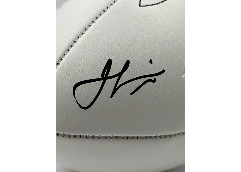 Jamal Lewis Signed Baltimore Ravens Logo Football JSA