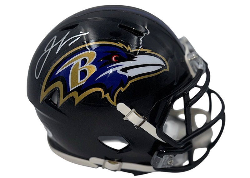 Jamal Lewis Signed Baltimore Ravens Speed Mini Helmet JSA