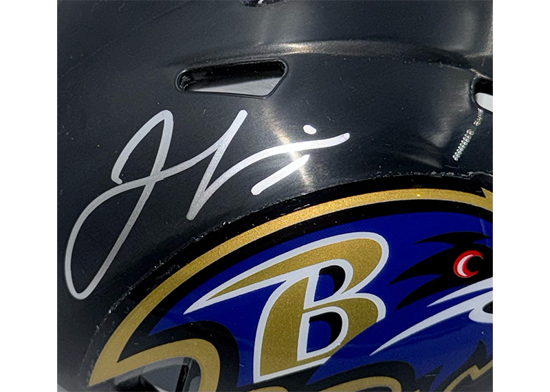 Jamal Lewis Signed Baltimore Ravens Speed Mini Helmet JSA