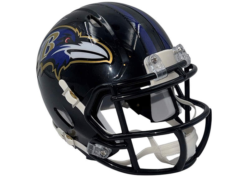 Jamal Lewis Signed Baltimore Ravens Speed Mini Helmet JSA