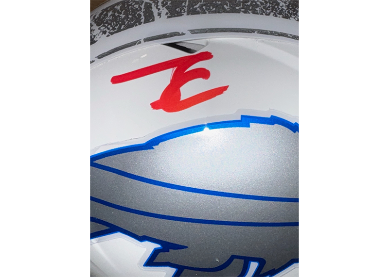 James Cook Signed Buffalo Bills Rivalries Mini Helmet Beckett