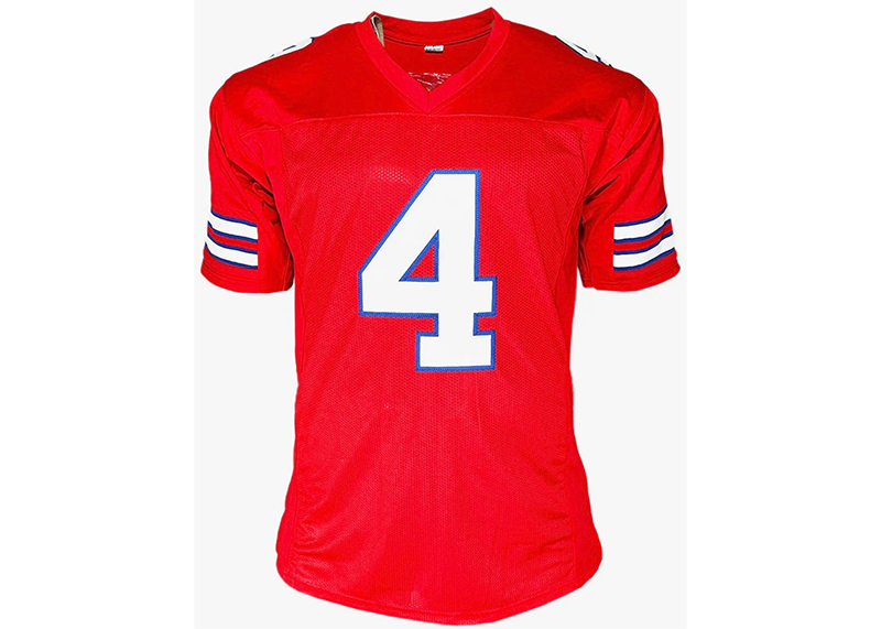 James Cook Signed Buffalo Red Football Jersey (Beckett)
