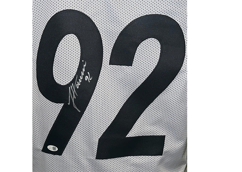 James Harrison Signed Pittsburgh White Football Jersey JSA