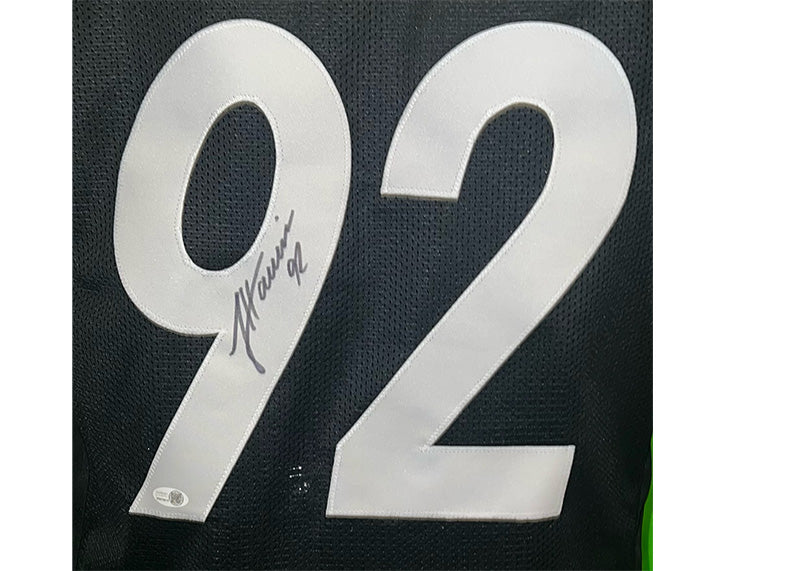 James Harrison Signed Pittsburgh Black Football Jersey JSA