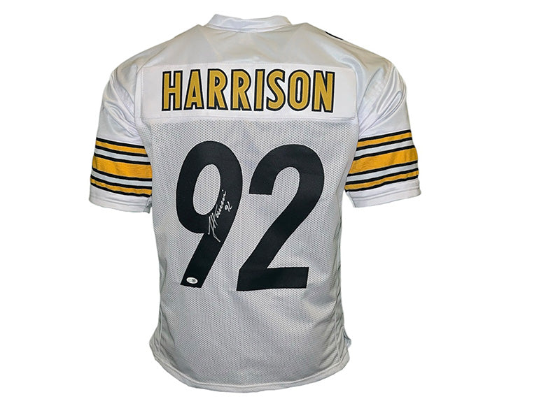 James Harrison Signed Pittsburgh White Football Jersey JSA