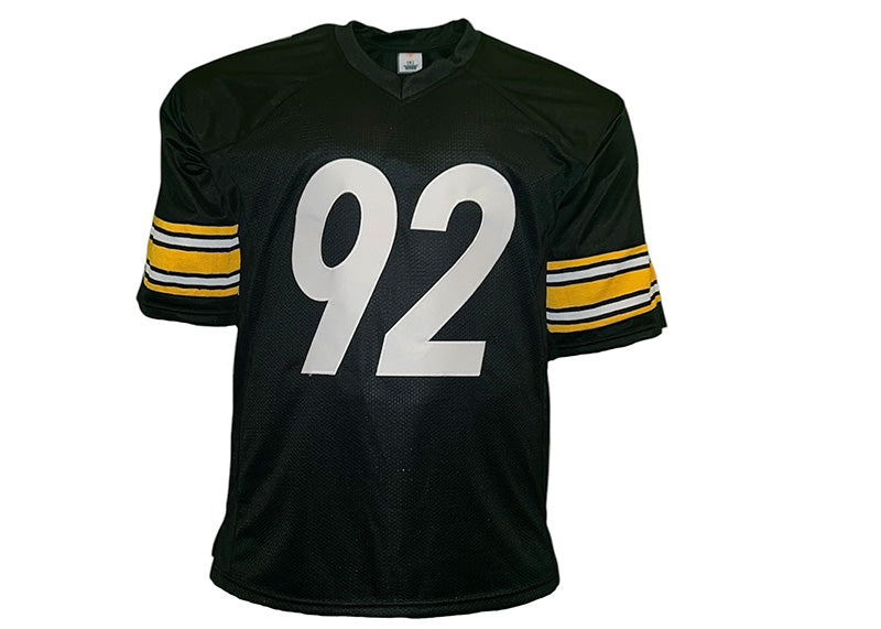 James Harrison Signed Pittsburgh Black Football Jersey JSA