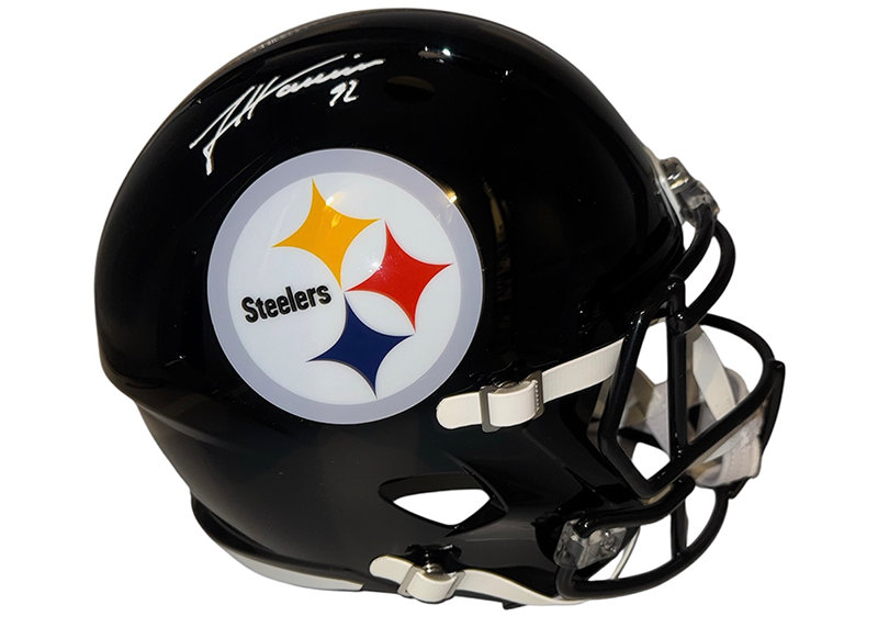 James Harrison Signed Pittsburgh Steelers Speed Full Size Helmet JSA