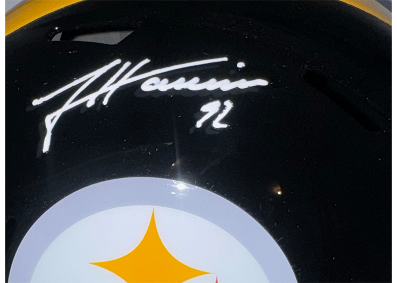 James Harrison Signed Pittsburgh Steelers Speed Full Size Helmet JSA