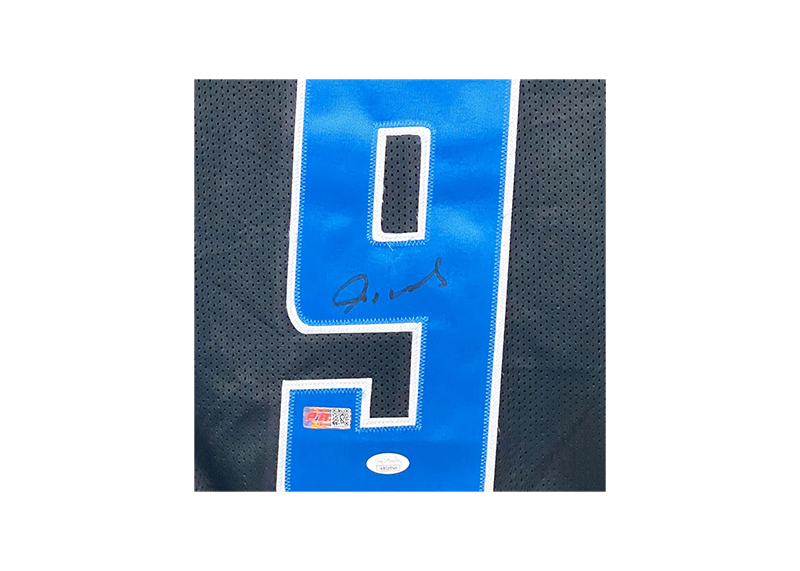 Jameson Williams Signed Custom Black Football Jersey (JSA)