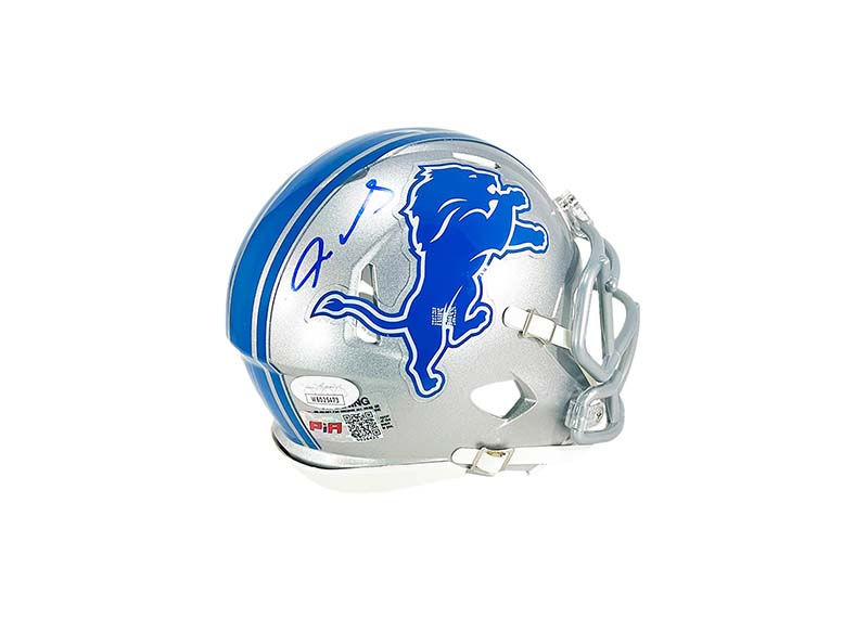 Jameson Williams Signed Detroit Lions Speed Mini Football Helmet (JSA)