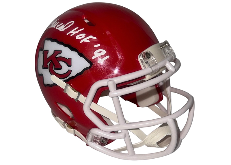 Jan Stenerud Signed Kansas City Chiefs Speed Mini Helmet JSA HOF 91 Inscription