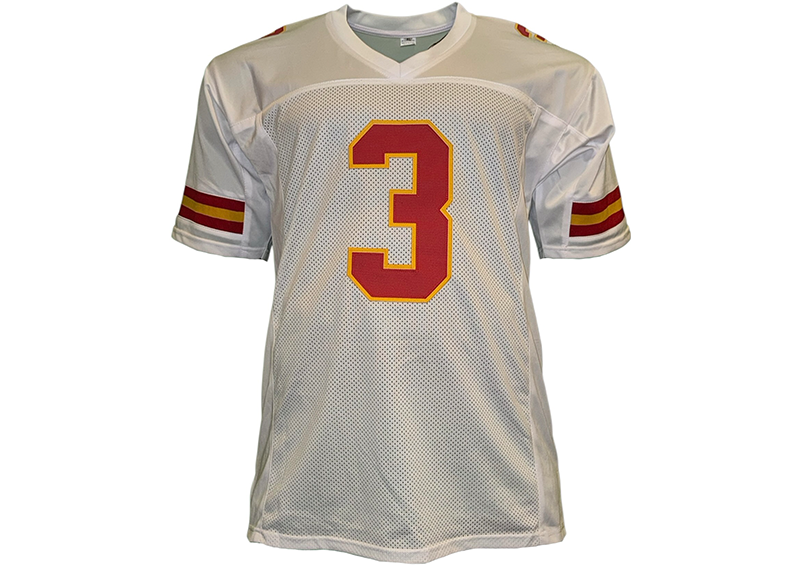 Jan Stenerud Signed Kansas City White Football Jersey JSA HOF 91 Inscription