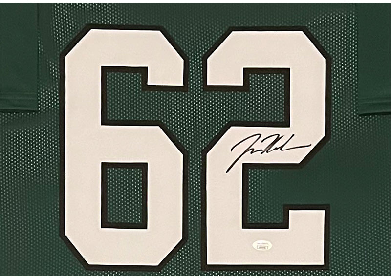 Jason Kelce Signed Philadelphia Eagles 34x42 Framed Jersey JSA