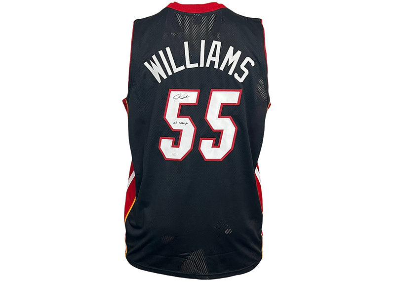 Jason Williams Signed Miami BlackBasketball Jersey JSA